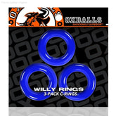 WILLY RINGS insane-stretch 3-pack cockrings/stacker ball rings